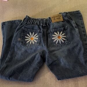 Pepita & Me Blue Kids Jeans with Daisy Design